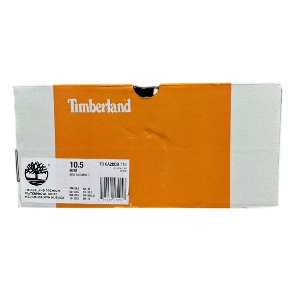 Timberland Men's 6" Premium Medium Brown Olive Waterproof Boots Size 10.5 M - Picture 9 of 9